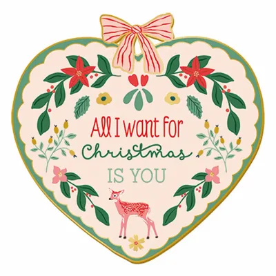 Christmas garlands and baubles - Christmas decoration All I want for Christmas is you — Hirondelles & C - HIRONDELLES &CIE
