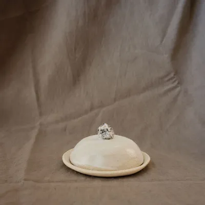 Céramique - Gemmes — Objet sculptural / boîte grès, granite, émail - VALENTINE BENOIST CERAMICS