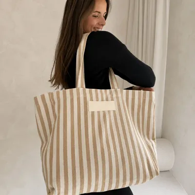 Bags and totes - BIARRITZ Tote Bag – Beige  (43 × 15 × 36 cm) - MOONPACK