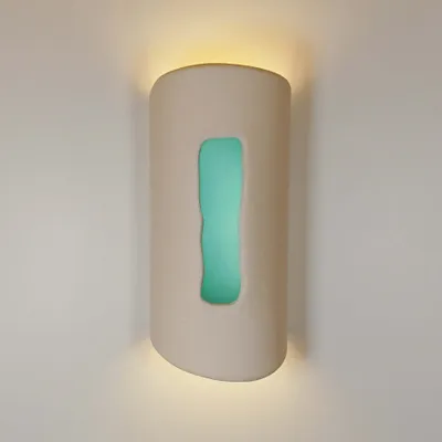 Table lamps - Wall Light I Blue - LB CERAMIQUES