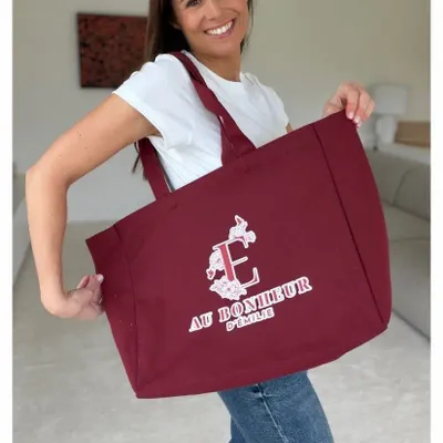 Bags and totes - Reusable tote bag — Nancy Bordeaux (43×15×36 cm) - MOONPACK
