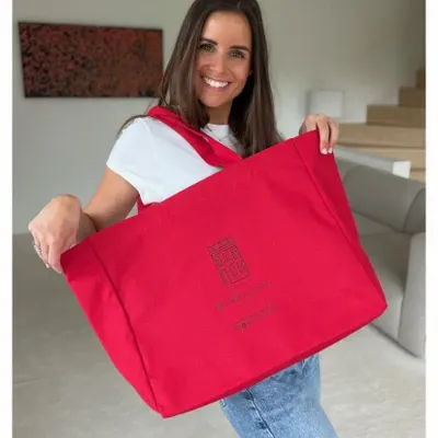 Bags and totes - Reusable tote bag — Nancy Rouge (43×15×36 cm) - MOONPACK