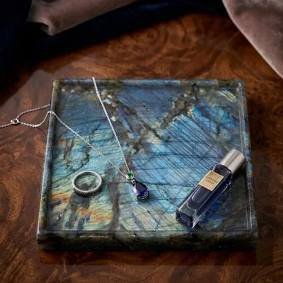 Plateaux - Plateau en labradorite 180x160MM - SAGIT