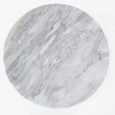 Tables basses - Table basse en marbre gris clair Ø 800 mm - SAGIT
