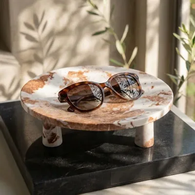 Plateaux - Plateau en marbre rose - SAGIT
