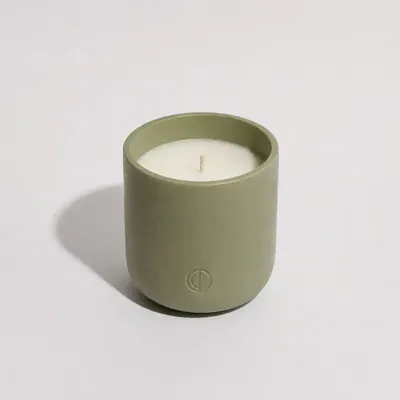 Candles - Bergamot | Green Ceramic Candle - OCTŌ