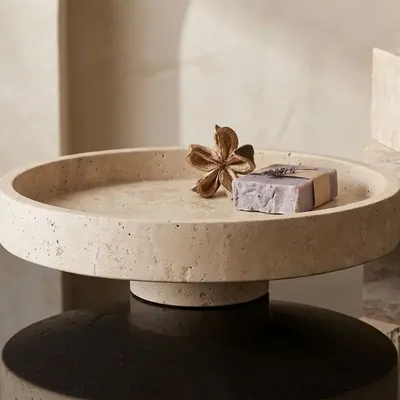Plateaux - Plateau en travertin beige 265X80MM - SAGIT