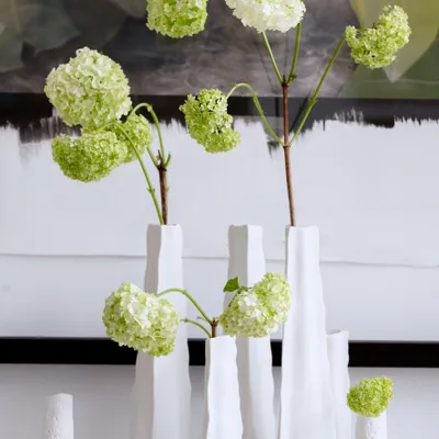 Carafes - Mira vase, porcelain cookie, H33 - YLVAYA DESIGN