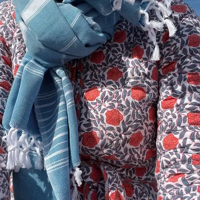 Other bath linens - hammam towel ocean blue-light blue 170x100 cm - OTTOMANIA