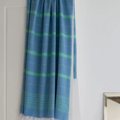 Other bath linens - hammam towel ocean blue/jade green 170x100 cm - OTTOMANIA