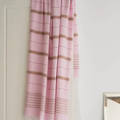 Other bath linens - hammam towel pink/brown 170x100cm - OTTOMANIA