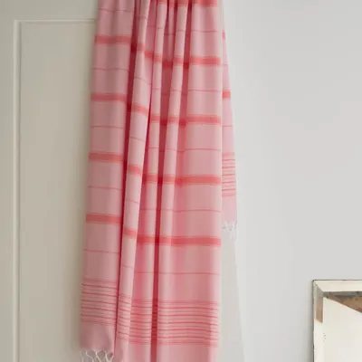 Other bath linens - hammam towel XL powder pink-coral red 220x160 cm - OTTOMANIA