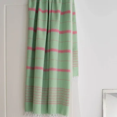 Other bath linens - hammam towel pistachio/tulip 170x100cm - OTTOMANIA