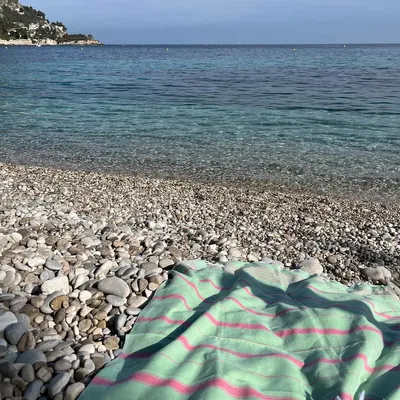 Autres linges de bain - fouta XL pistache/tulipe 220x160cm - OTTOMANIA