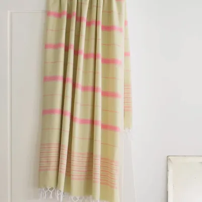 Other bath linens - hammam towel linden/candy pink 170x100cm - OTTOMANIA