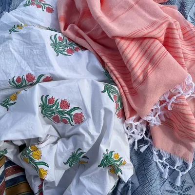 Other bath linens - hammam towel peach/mandarine 170x100cm - OTTOMANIA