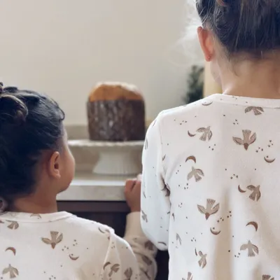 Children's fashion - Moonlight velvet baby pajamas - BONJOUR LITTLE