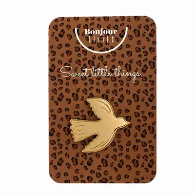 Broches - Pin's doré - BONJOUR LITTLE