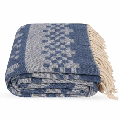 Plaids - Plaid australien en laine mérinos Arctica - LANAVITTA