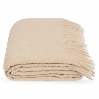 Throw blankets - Mohair Throw Alaska - LANAVITTA
