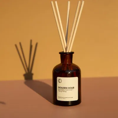 Scent diffusers - Golden Hour (Tangerine + Patchouli + Ylang-Ylang) | Refill for Stick Diffuser - OCTŌ