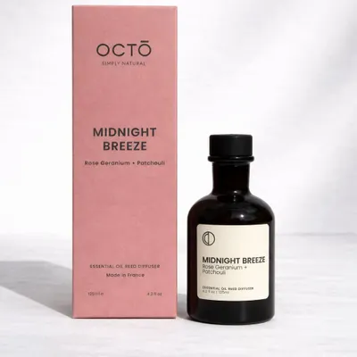 Scent diffusers - Midnight Breeze (Rose Geranium + Patchouli) | Refill for Stick Diffuser - OCTŌ