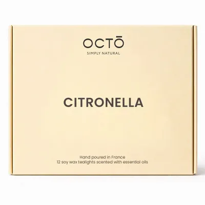Candles - Tealights | Box of 12 pieces | Rosemary + Bay - OCTŌ