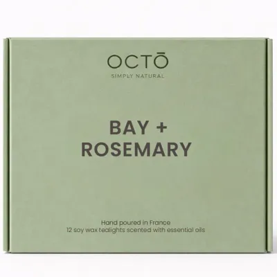 Candles - Tealights | Box of 12 pieces | Restore (Rosemary + Lemon + Spearmint) - OCTŌ