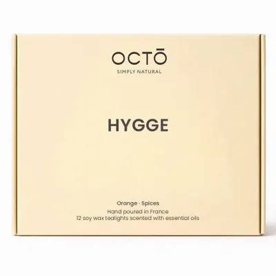 Candles - Tealights | Box of 12 pieces | Flower Meadow (Lavender + Neroli + Geranium) - OCTŌ