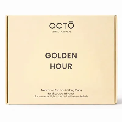 Candles - Tealights | Box of 12 pieces | Wild Coast (Spruce + Eucalyptus + Juniper) - OCTŌ