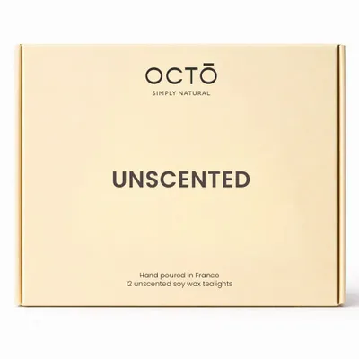 Candles - Tealights | Box of 12 pieces | Italian Garden (Orange + Rosemary + Sage) - OCTŌ