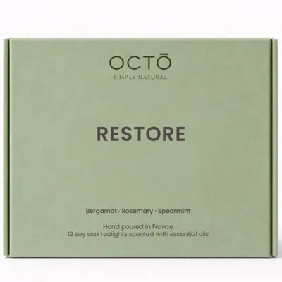 Candles - Tealights | Box of 12 pieces | Serene (Lavender + Neroli + Bergamot) - OCTŌ