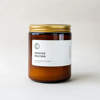 Bougies - Sweater Weather (Pin + Sapin + Clou de girofle) | Bougie en pot ambré |250ml - OCTŌ