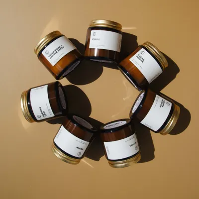 Candles - Morning Light (Neroli + Lime + Basil) | Amber Jar Candle |120ml - OCTŌ