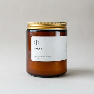 Candles - Hygge (Orange + Spice) | Amber Jar Candle |250ml - OCTŌ