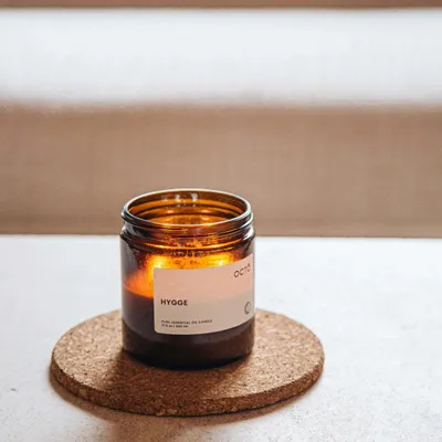 Candles - Hygge (Orange + Spice) | Amber Jar Candle |400ml - OCTŌ