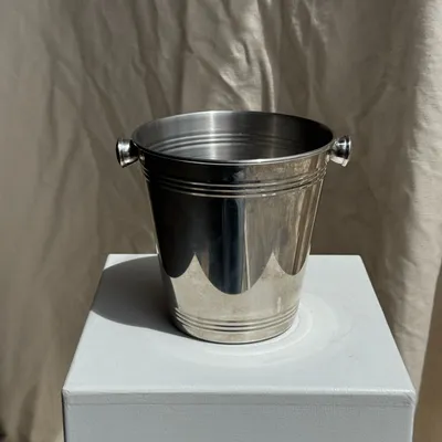 Wine accessories - H19 D19 silver plated champagne bucket - OFFICE OBJETS