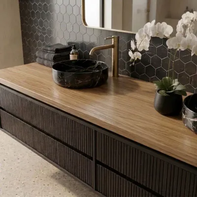 Mosaics - Black marble mosaic - SAGIT