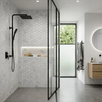 Mosaics - White carrara marble mosaic - SAGIT