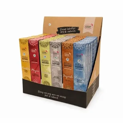 Scents - Ecocert FairTrade Perma-Nature Incense Display 42pcs - ARABESK