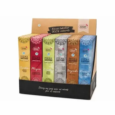 Scents - Ecocert FairTrade Perma-Nature Incense Display 42pcs - ARABESK