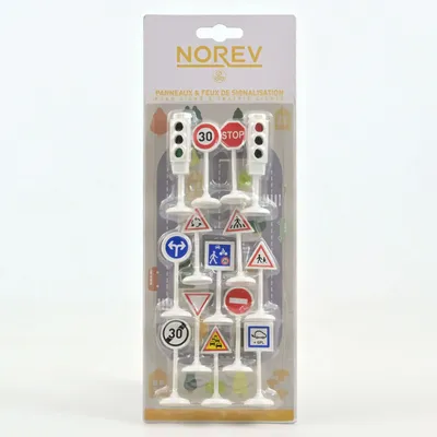 Jouets enfants - Panneaux de signalisation et feux tricolores pour voitures miniatures - NOREV