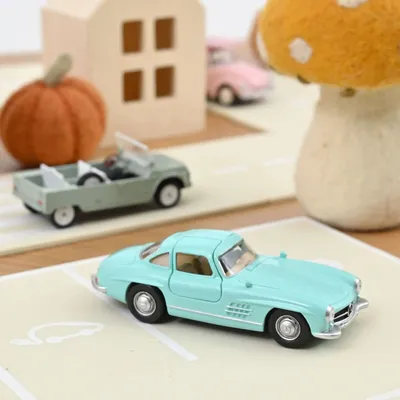 Jouets enfants - Voiture jouet Mercedes Benz 300SL 1955 Turquoise Jet-car 1/43 - NOREV