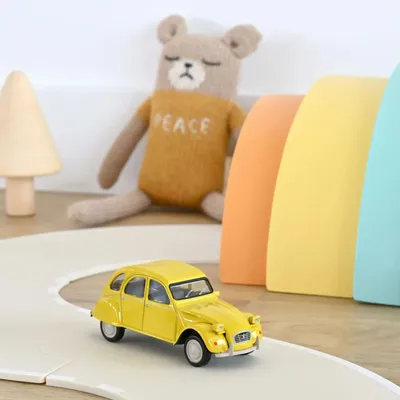 Jouets enfants - Voiture jouet Citroën 2CV 6 Club 1979 Jaune Mimosa Jet-car 1/43 - NOREV