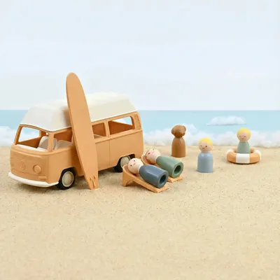 Jouets enfants - Volkswagen Combi T2 Jaune Plastigam 1/24 - NOREV