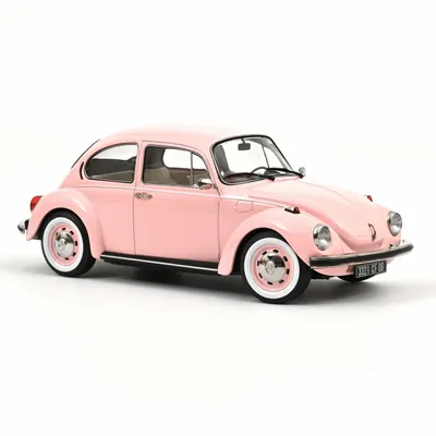 Cadeaux - Voiture miniature VW 1303 1973 Rose pastel cadeau de naissance 1/18 - NOREV