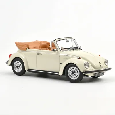 Cadeaux - Voiture miniature VW 1303 Cabriolet 1972 Blanc Crème 1/18 - NOREV
