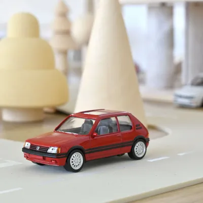 Jouets enfants - Voiture jouet Peugeot 205 GTi 1986 Rouge Vallelunga Jet-car 1/43 - NOREV