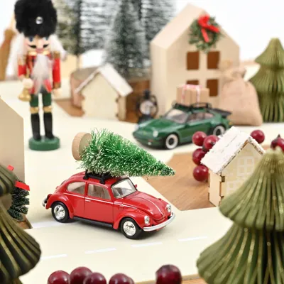 Jouets enfants - Voiture jouet VW Coccinelle 1973 Noël Jet-car 1/43 - NOREV