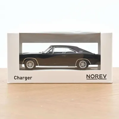 Jouets enfants - Voiture jouet Dodge Charger 1968 Noir Jet-car 1/43 - NOREV
